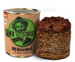 Prastarý obilný chléb BIO Demeter trvanlivý až 10 let 515 g | Landstreicher
