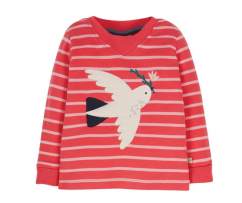 FRUGI Tričko z BIO bavlny s dlouhým rukávem HOLUBICE