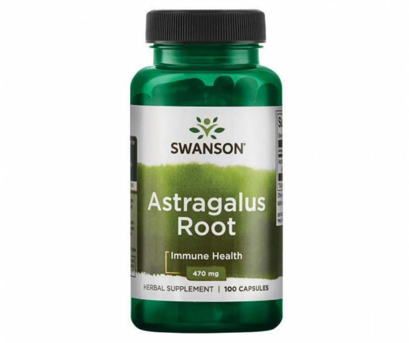 Swanson Full Spectrum Astragalus Root (Koreň kozinca blanitého), 470 mg x 100 kapsúl