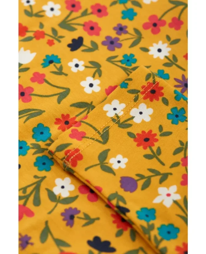 FRUGI šaty z BIO bavlny Skater WILD FLOWERS