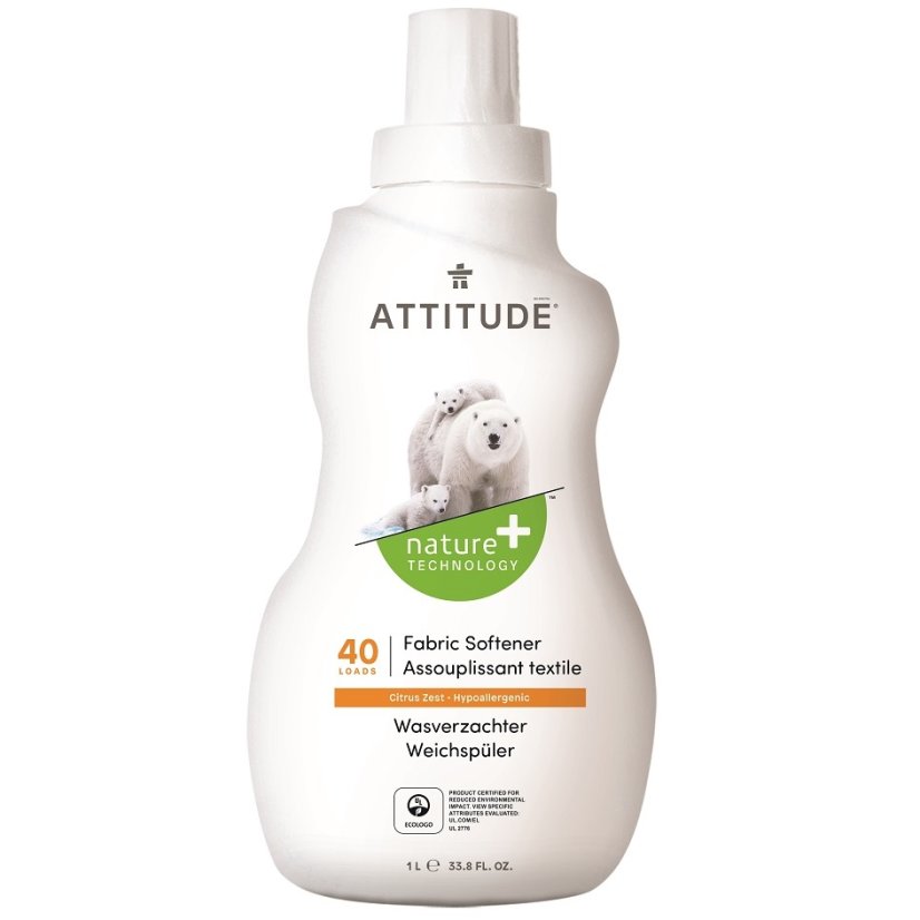 Attitude Aviváž s vůní citronové kůry 1000ml (40 pracích dávek)