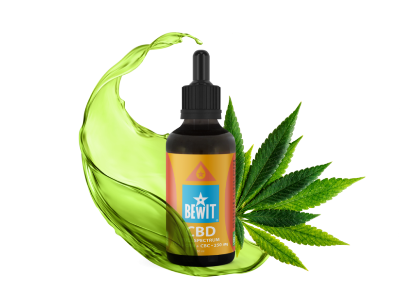 Bewit CBD Full Spectrum CBG + CBN + CBC 250mg Konopný olej bioregal