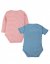 FRUGI Body z BIO bavlny s dlouhým a krátkým rukávem 2-balení Pink/Blue
