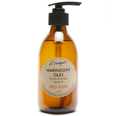 Dr. Feelgood Meruňkový olej BIO RAW 250ml sklo s pumpičkou