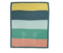 FRUGI pletená detská deka Blue Rainbow