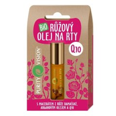 Purity Vision Růžový olej na rty s Q10  BIO 10ml