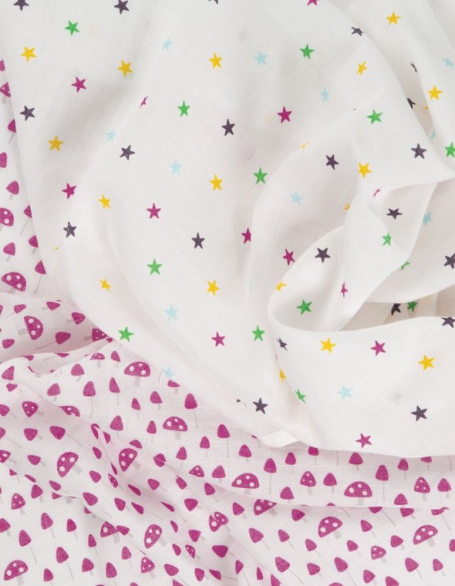 FRUGI Mušelínová plenková osuška - dvoubalení