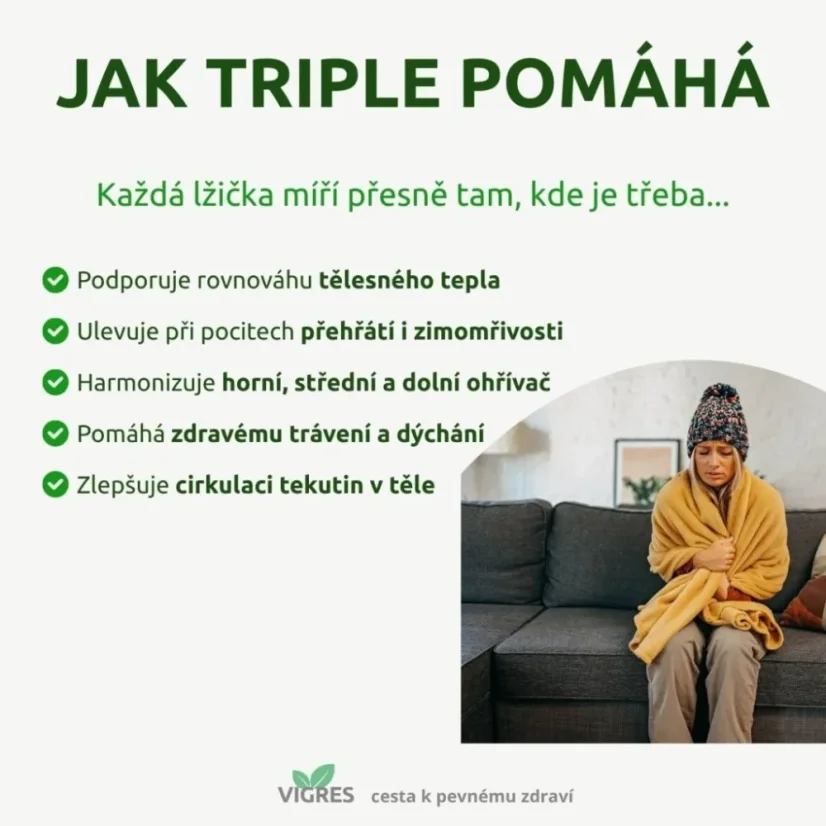 Vigres TRIPLE - med na podporu telesné rovnováhy 900g
