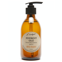 Dr. Feelgood Jojobový olej BIO RAW 250ml sklo s pumpičkou