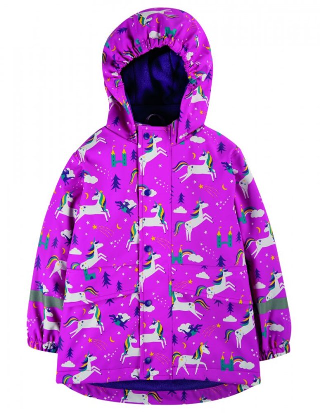 FRUGI Nepremokavá bunda Puddle Buster Jednorožec