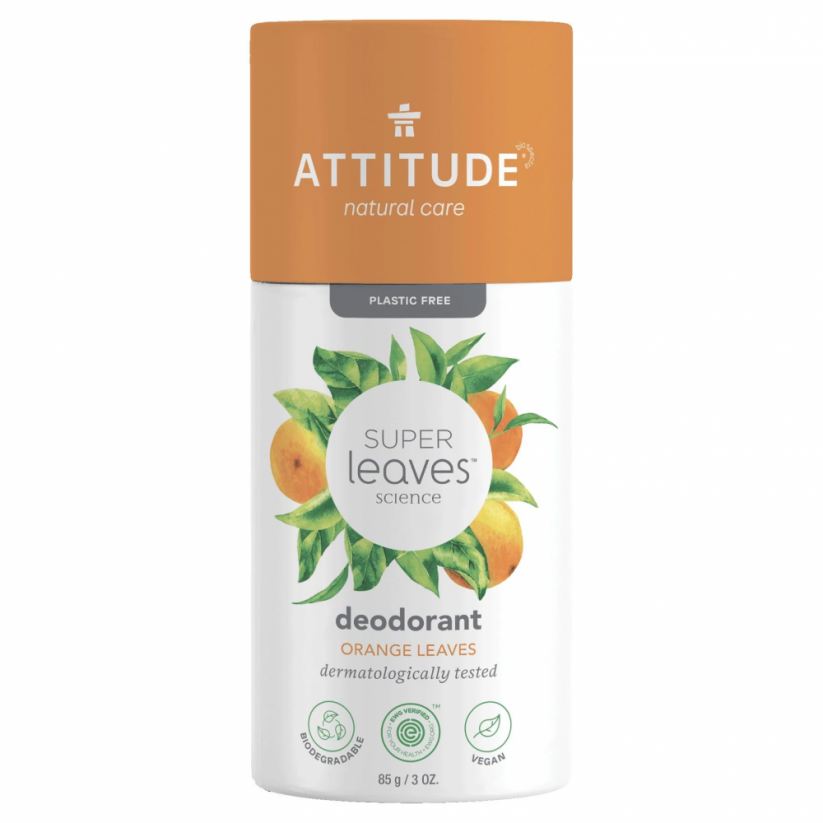 Attitude Prírodný tuhý deodorant Super leaves Pomarančové listy 85g