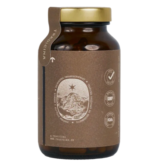 Shilajit v kapsuliach – himalájsky extrakt pre energiu a vitalitu (120 kapsúl) | Tradicina