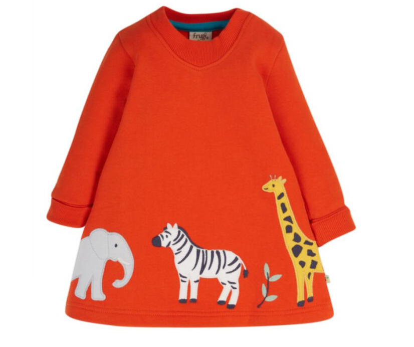 FRUGI šaty z BIO bavlny Zebra