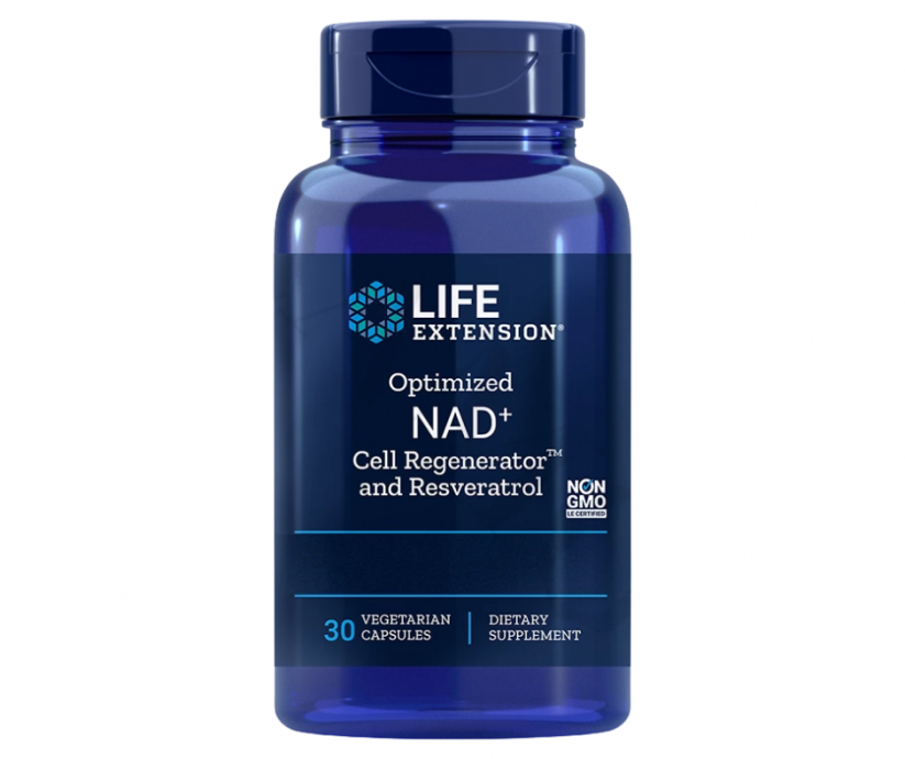 Life Extension NAD+ Cell Regenerator and Resveratrol, 300 mg x 30 kapslí