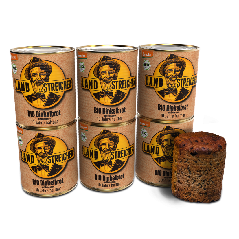 Špaldový kváskový chléb BIO Demeter trvanlivý až 10 let 385g | Landstreicher