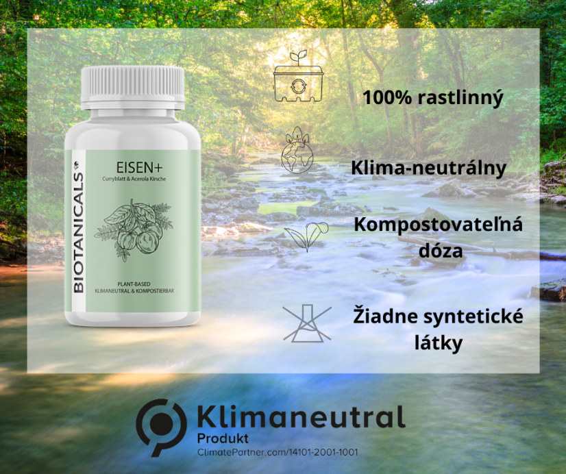 Biotanicals ŽELEZO+ 120 kapsúl