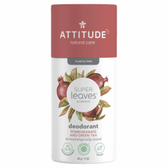 Attitude Přírodní tuhý deodorant Super leaves Granátové jablko a zelený čaj 85g