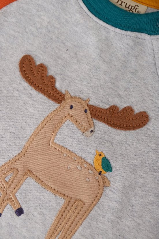 FRUGI Tričko z BIO bavlny s dlouhým rukávem DEER