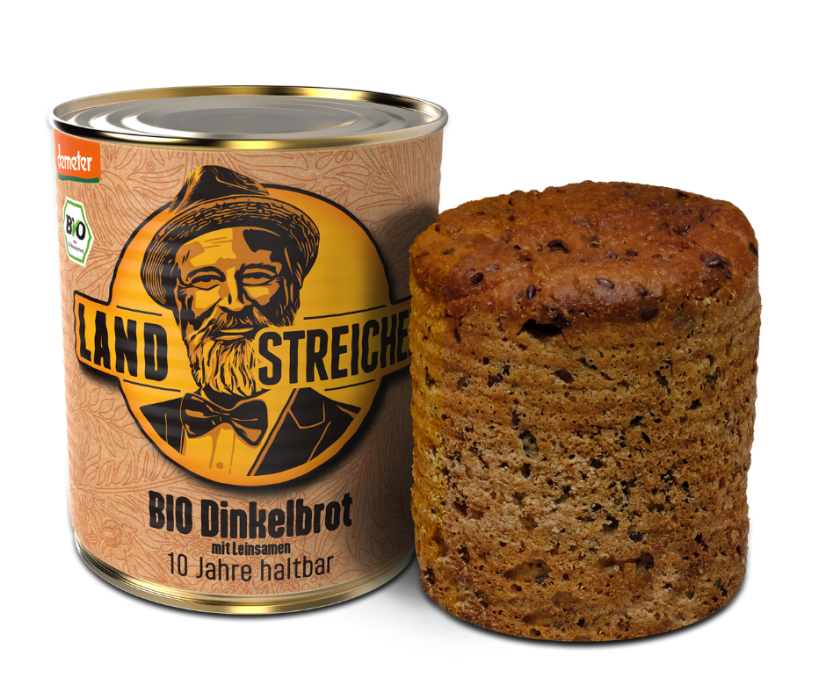 Špaldový kváskový chlieb BIO Demeter trvanlivý až 10 rokov 385g | Landstreicher
