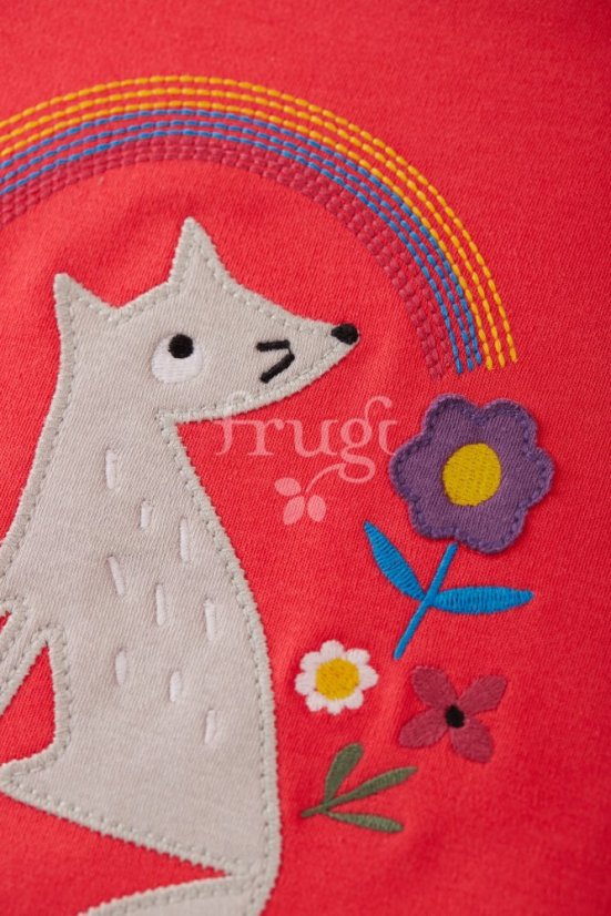 FRUGI Tričko z BIO bavlny s dlouhým rukávem VLK
