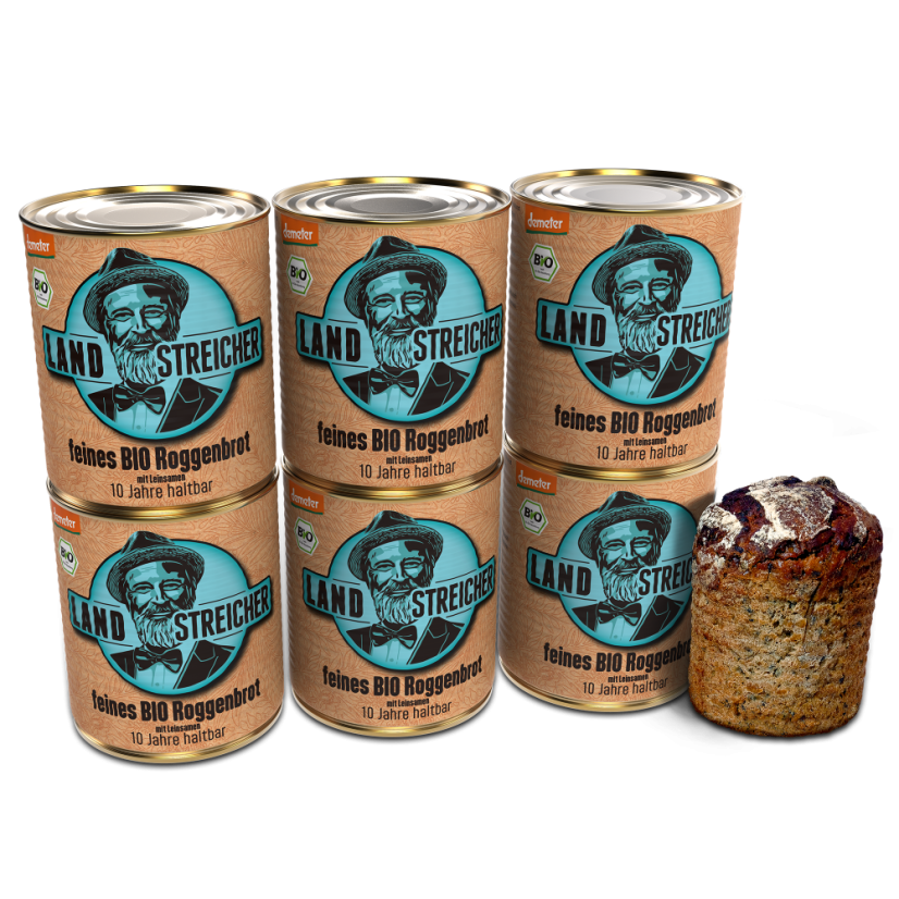 Žitný chlieb BIO Demeter trvanlivý až 10 rokov 420g | Landstreicher