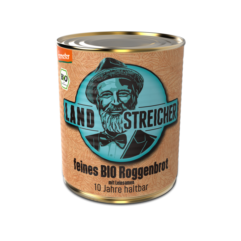 Žitný chlieb BIO Demeter trvanlivý až 10 rokov 420g | Landstreicher