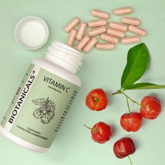 Vitamín C z aceroly 120 kapsúl - 165 mg, 206 % NRV, prírodný | Biotanicals