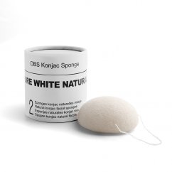 DBS Konjac Duo Box 2x Mycí pleťová houbička Přírodní bílá