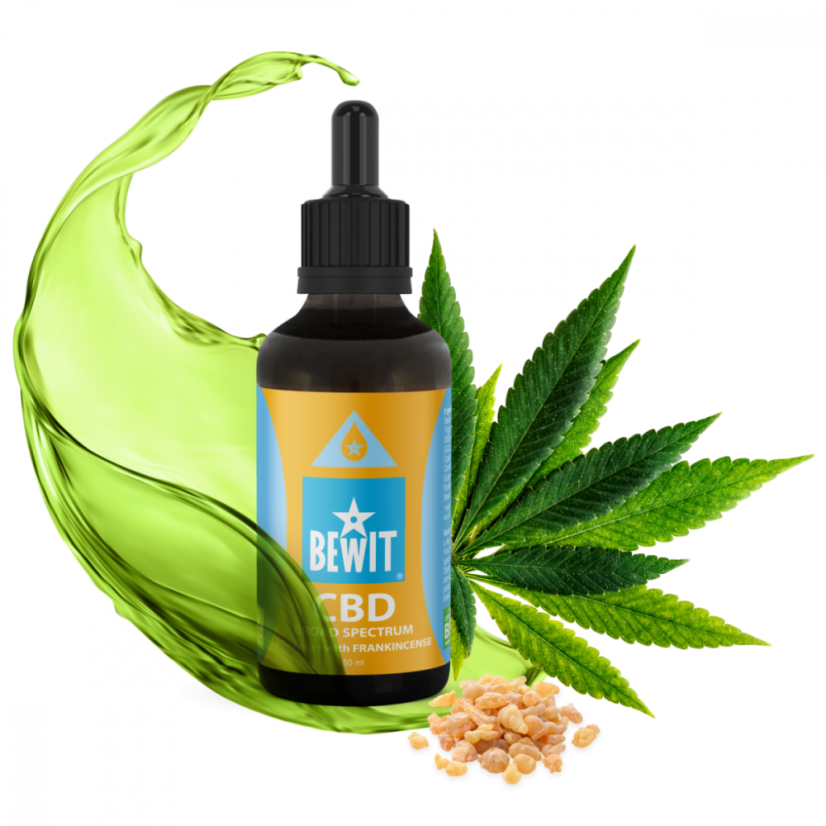 Bewit CBD Broad Spectrum 3000mg Konopný olej s kadidlem 50ml bioregal