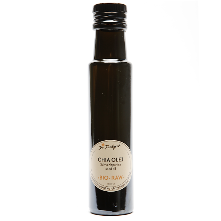 Dr. Feelgood Chia olej BIO RAW (Salvia Hispanica) 100ml sklo