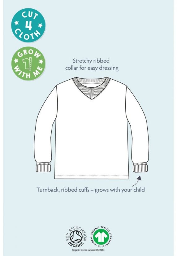 FRUGI Tričko z BIO bavlny s dlhým rukávom MACÍK