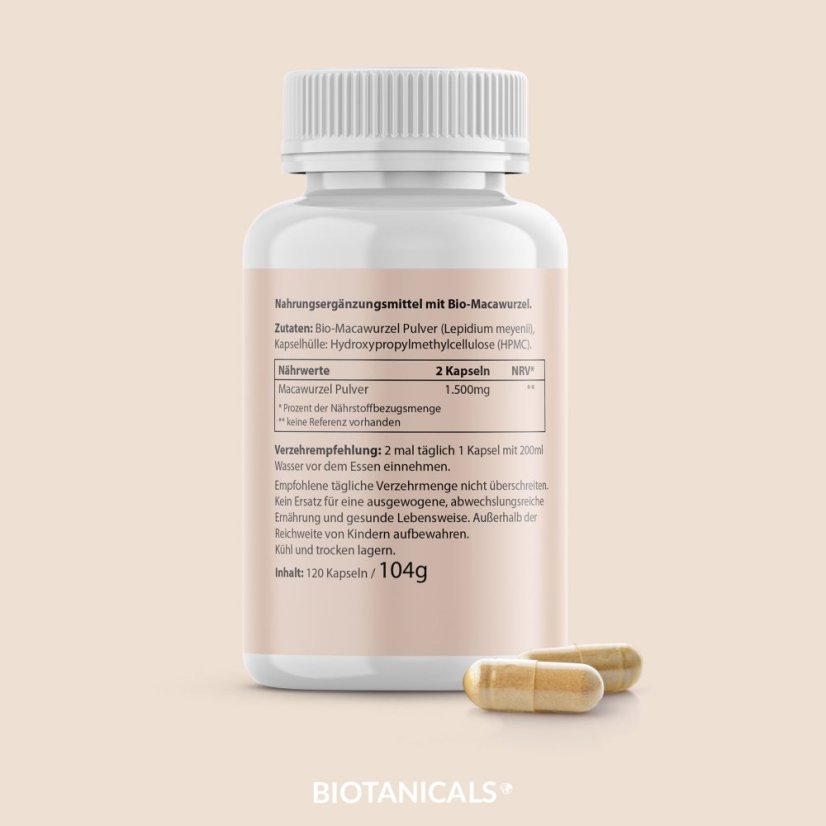 Biotanicals MACA 120 kapsúl bioregal