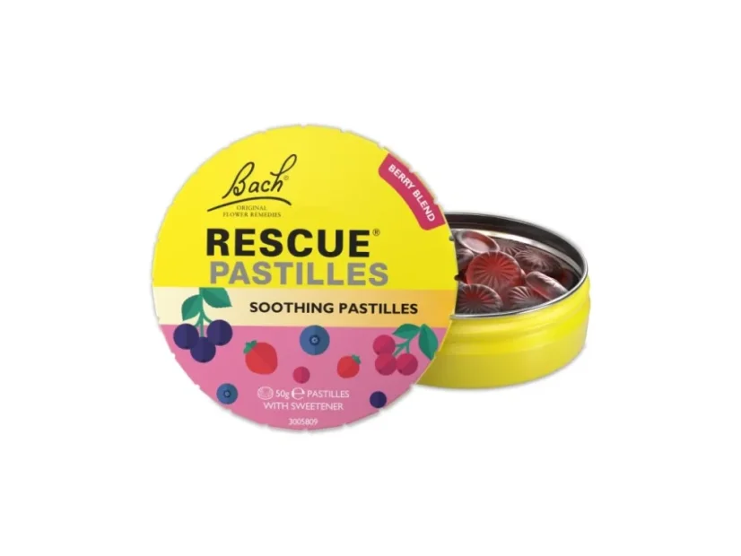 Dr. Bach Rescue® Krízové pastilky Lesné ovocie 50g bioregal