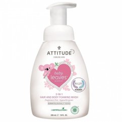 Attitude Detská sprchová pena (2v1) bez vône Baby leaves 295ml