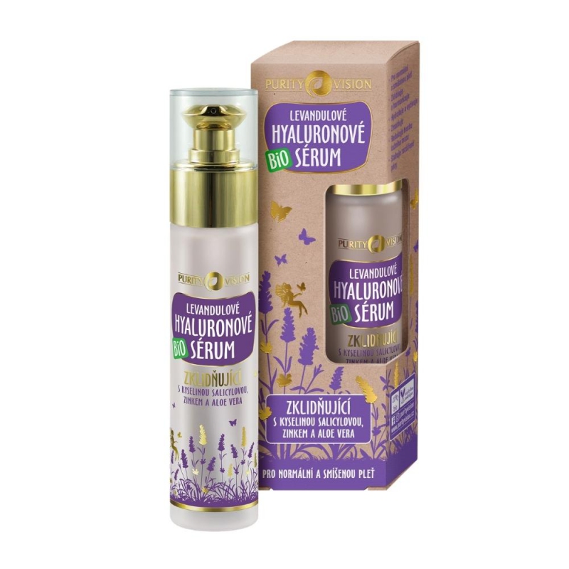 Purity Vision Zklidňující Levandulové hyaluronové sérum BIO 50ml