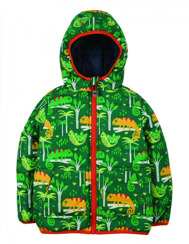 FRUGI Oboustranná voděodolná bunda Chameleon Forest