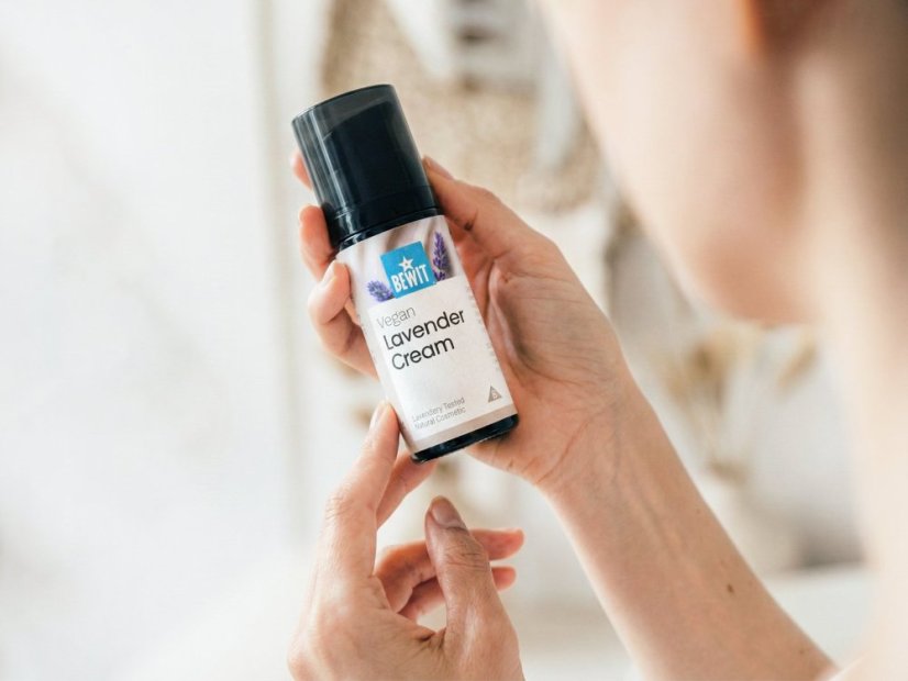 BEWIT Zklidňující pleťový krém s levandulí – Lavender Cream – jemná péče pro citlivou, problematickou i zralou pleť  50ml