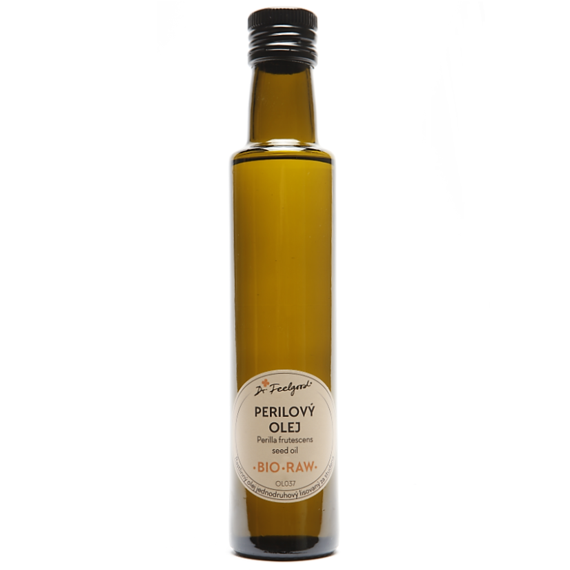 Dr. Feelgood Perilový olej BIO RAW 250ml sklo