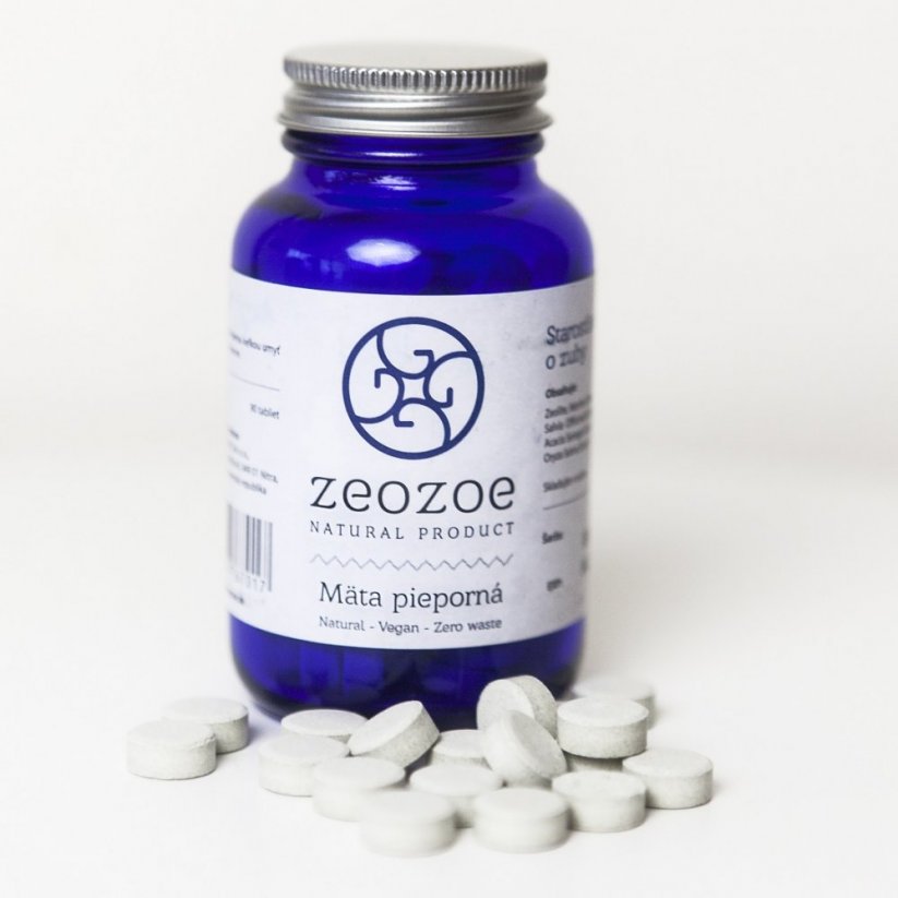 ZeoZoe Tablety na čištění zubů máta peprná 90ks