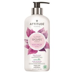 Attitude Mýdlo na ruce Super Leaves s detoxikačním účinkem, čajové listy 473ml