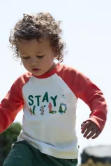 FRUGI Tričko z BIO bavlny s dlouhým rukávem STAY WILD