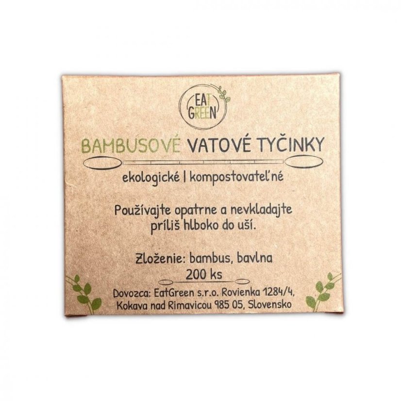 Eat Green Bambusové tyčinky do uší  200ks